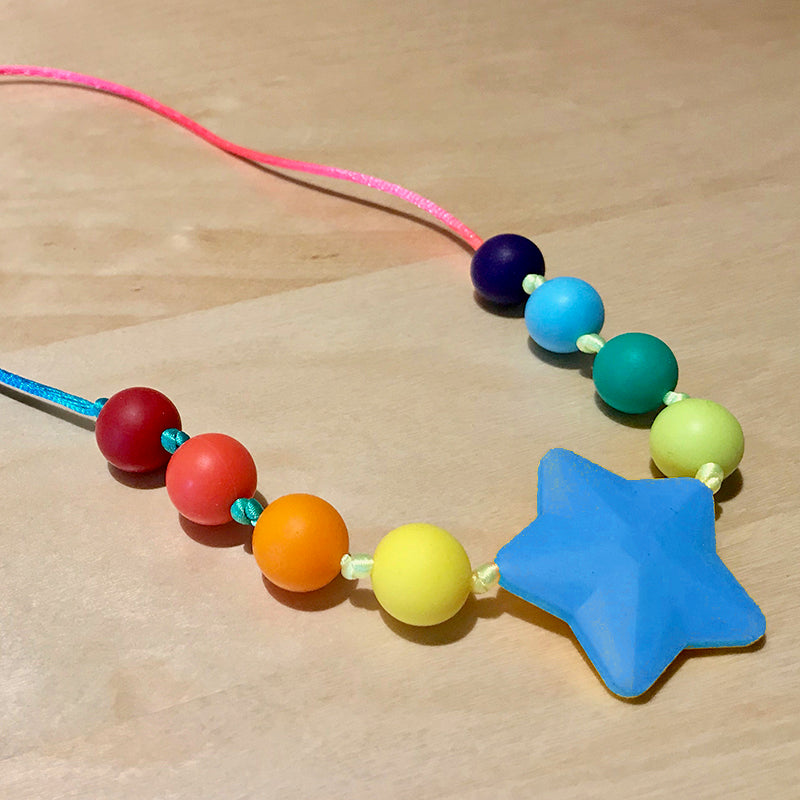 Star Chew Necklace, colors – ChewBling Sensory Chewelry