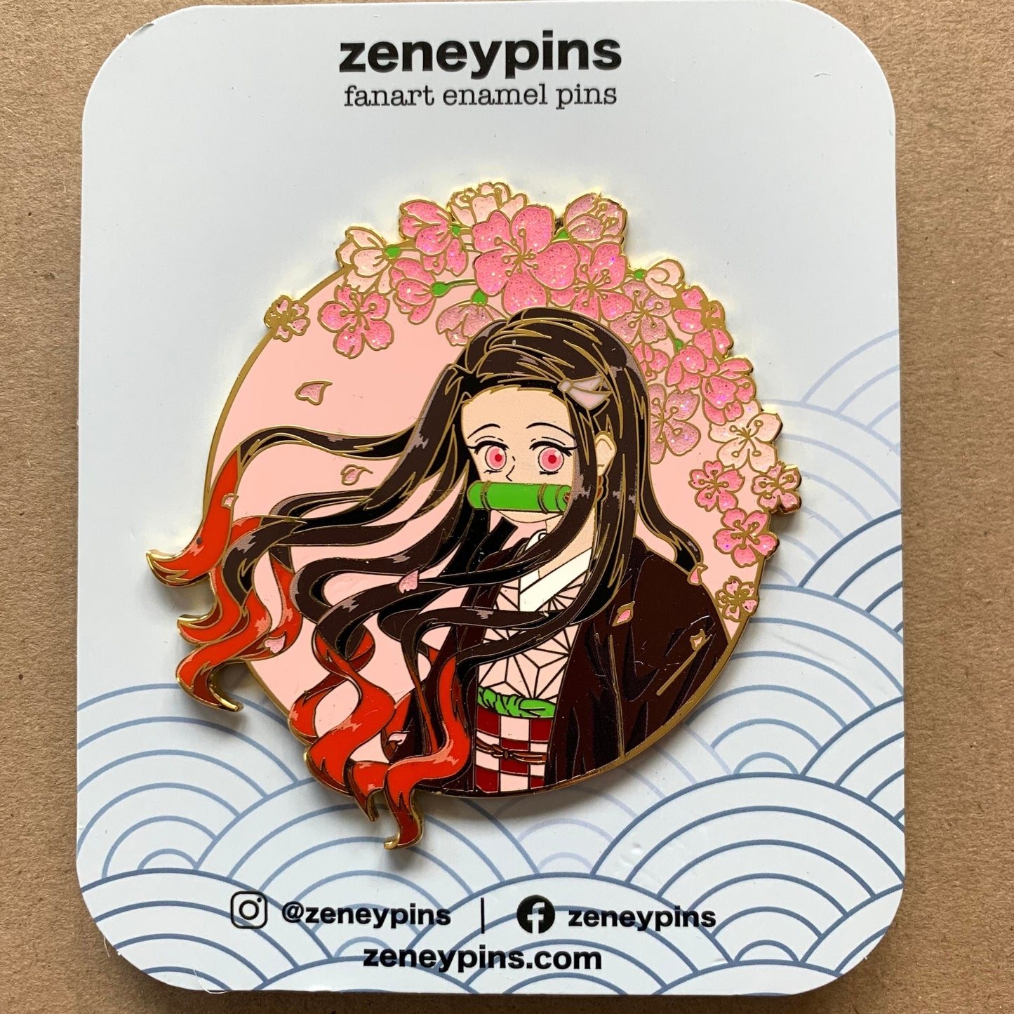 Nezuko Kamada Enamel Pin - Demon Slayer inspired
