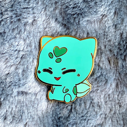 Chibi Bulbasaur Enamel Pin - Pokemon inspired