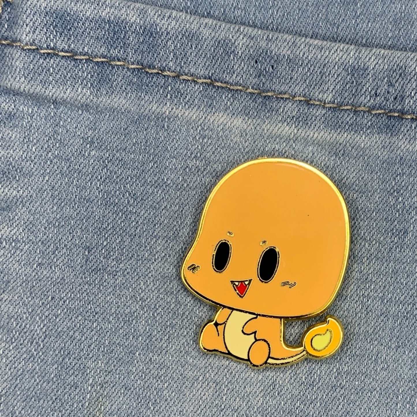 chibi Charmander Enamel Pin - Pokemon inspired