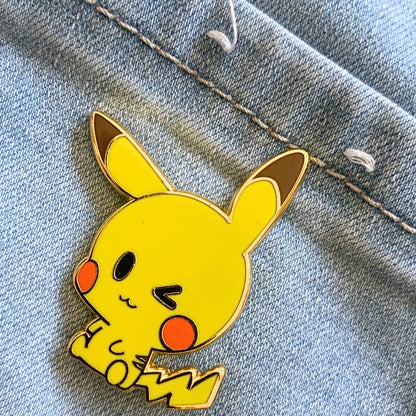 chibi Pikachu Enamel Pin - Pokemon inspired
