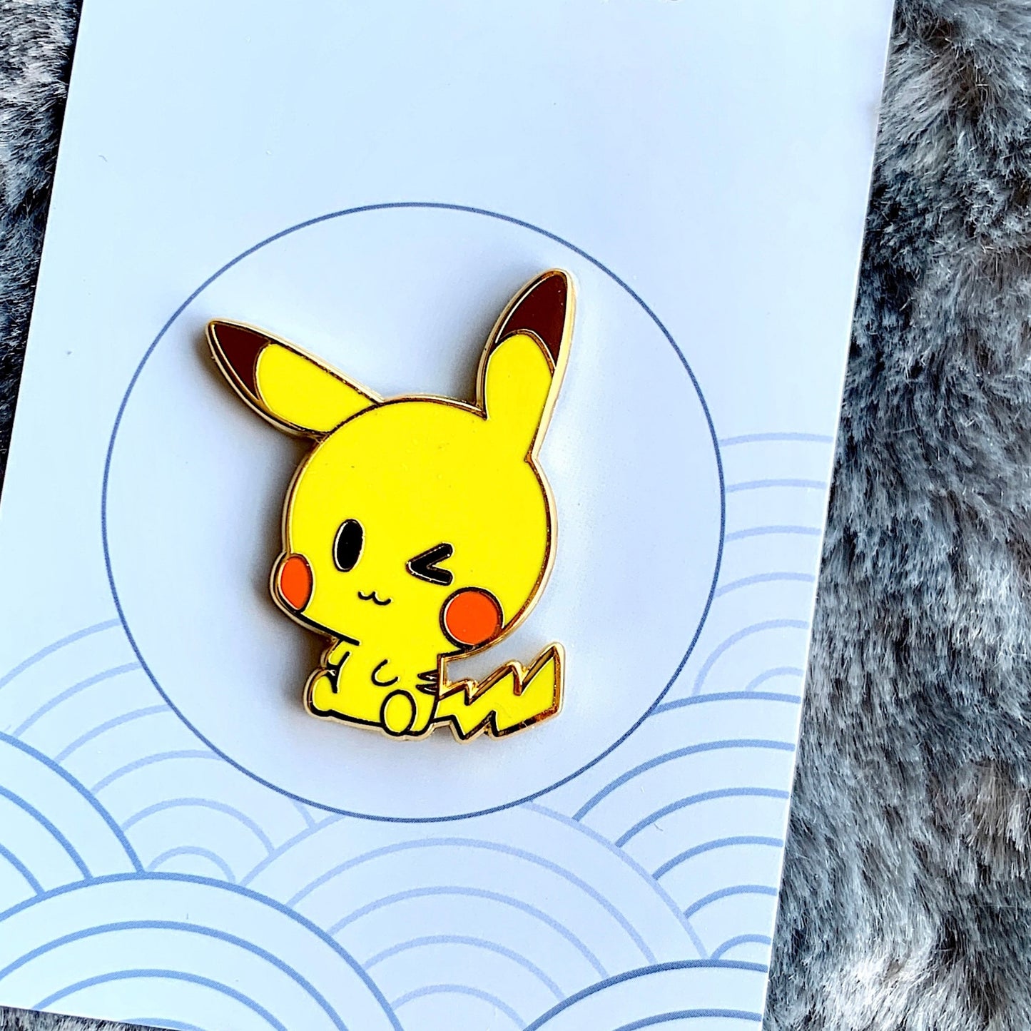 chibi Pikachu Enamel Pin - Pokemon inspired