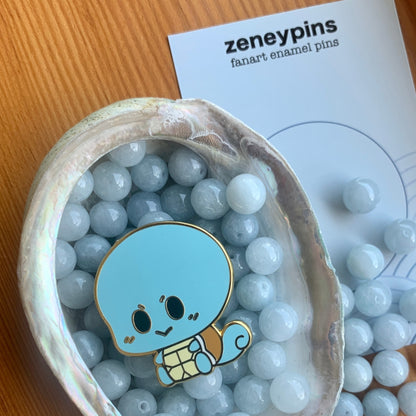 chibi Squirtle Enamel Pin - Pokemon inspired