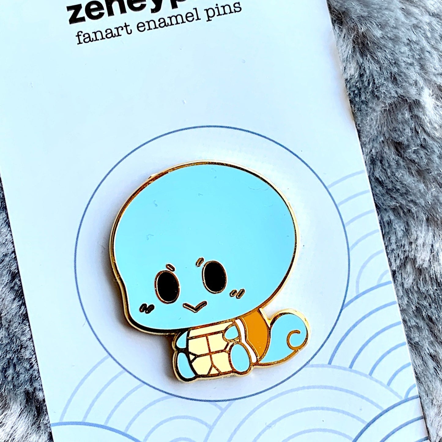 chibi Squirtle Enamel Pin - Pokemon inspired