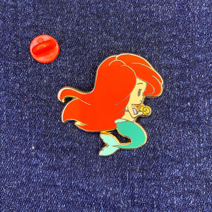 Ariel, the Little Mermaid, Chibi Hard Enamel Pin