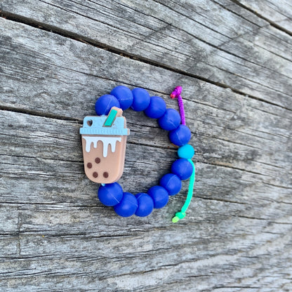 ChewBling Sensory Boba Chew Bracelets - Classic Milk Tea Boba. Chewable sensory seeker toy and fidget.