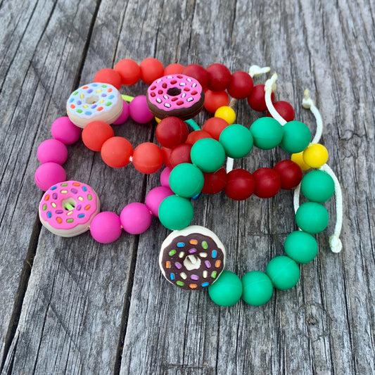 ChewBling Sensory Donut Chewelry Bracelet for Children and Adults, Autism, Anxiety, ADHD. Available in 4 Flavours