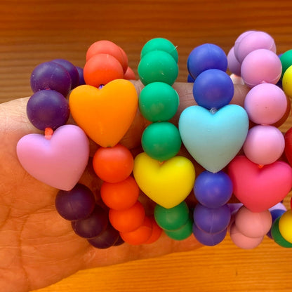 ChewBling Sensory HEART Chewelry Bracelet for Children and Adults, Autism, Anxiety, ADHD. Choose from 6 colors