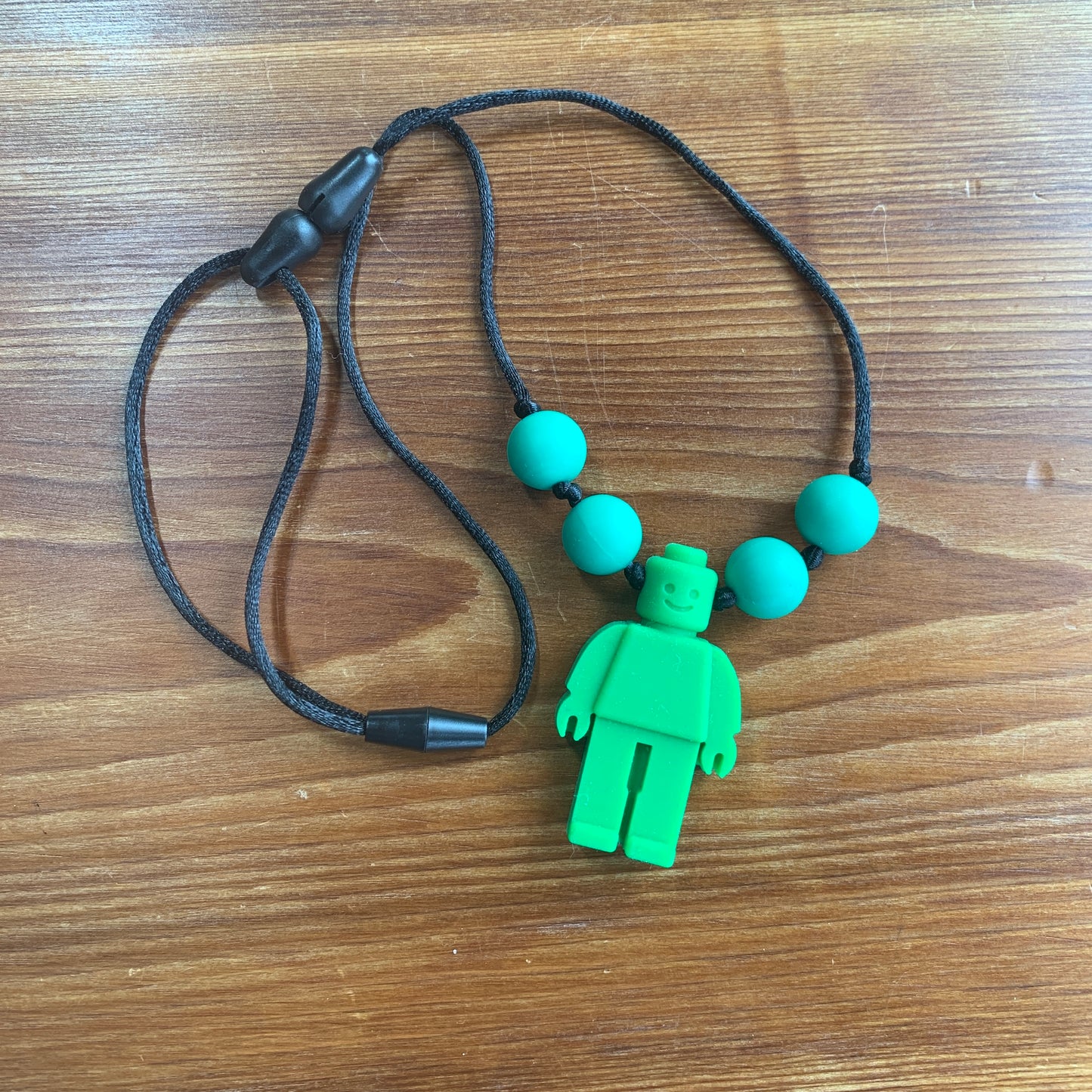 ChewBling Sensory Green ROBOT Chewelry Necklace for Children and Adults, Autism, Anxiety, ADHD