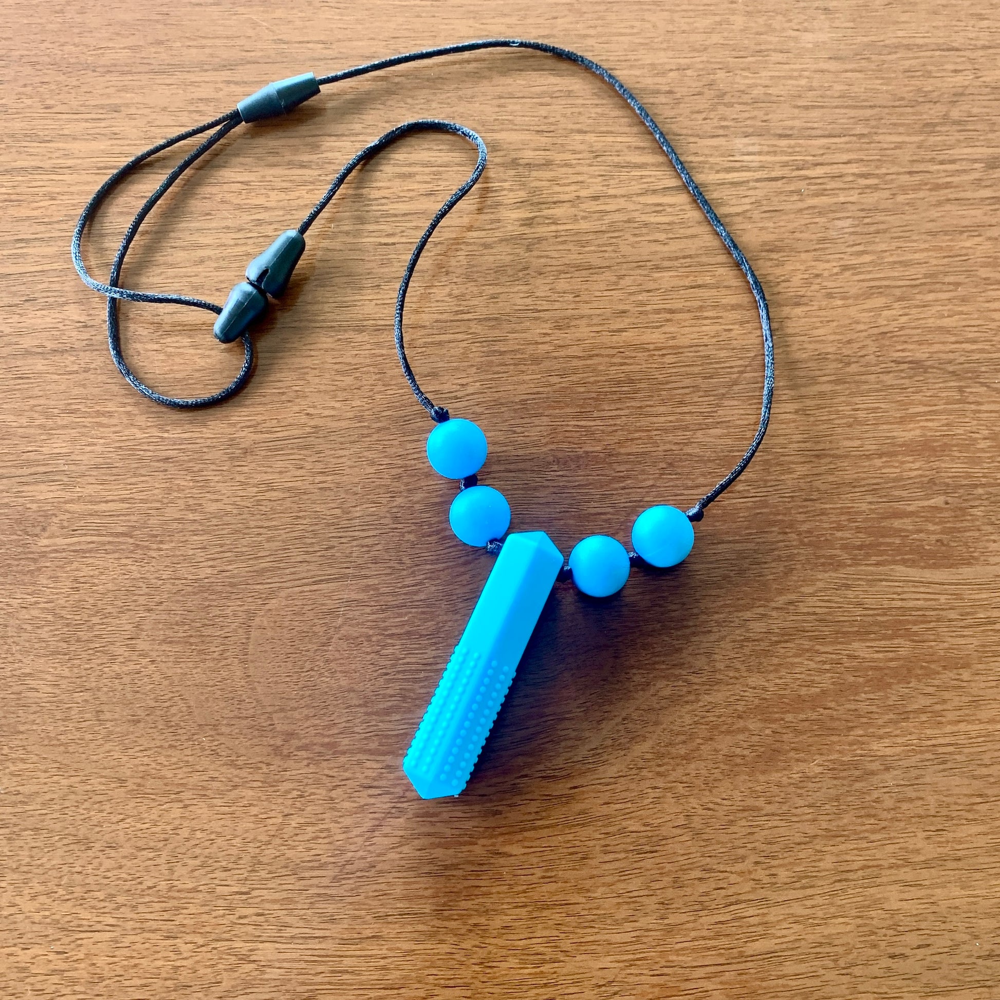 ChewBling Sensory Blue CRYSTAL Chewelry Necklace for Children and Adults, Autism, Anxiety, ADHD