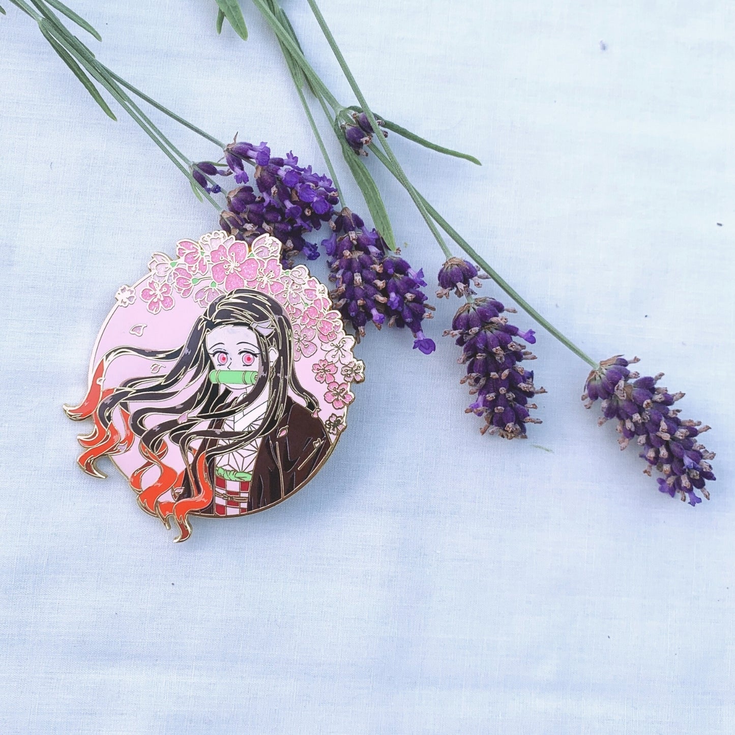 Nezuko Kamada Enamel Pin - Demon Slayer inspired