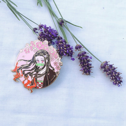 Nezuko Kamada Enamel Pin - Demon Slayer inspired