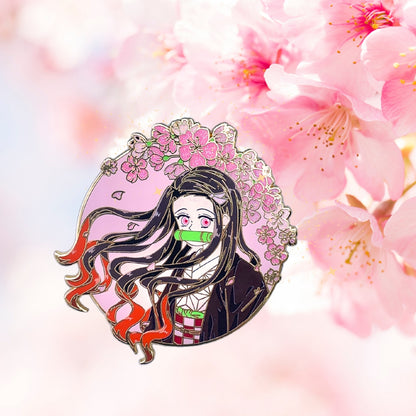 Nezuko Kamada Enamel Pin - Demon Slayer inspired
