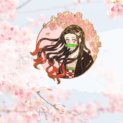 Nezuko Kamada Enamel Pin - Demon Slayer inspired