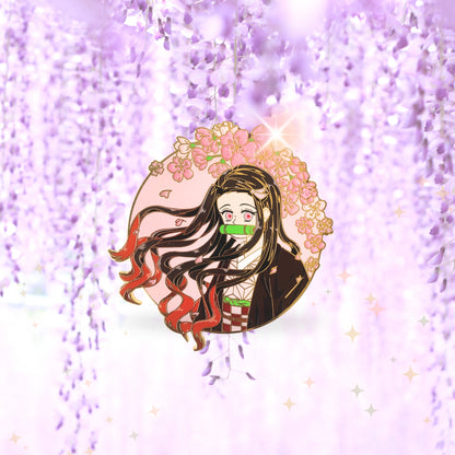 Nezuko Kamada Enamel Pin - Demon Slayer inspired