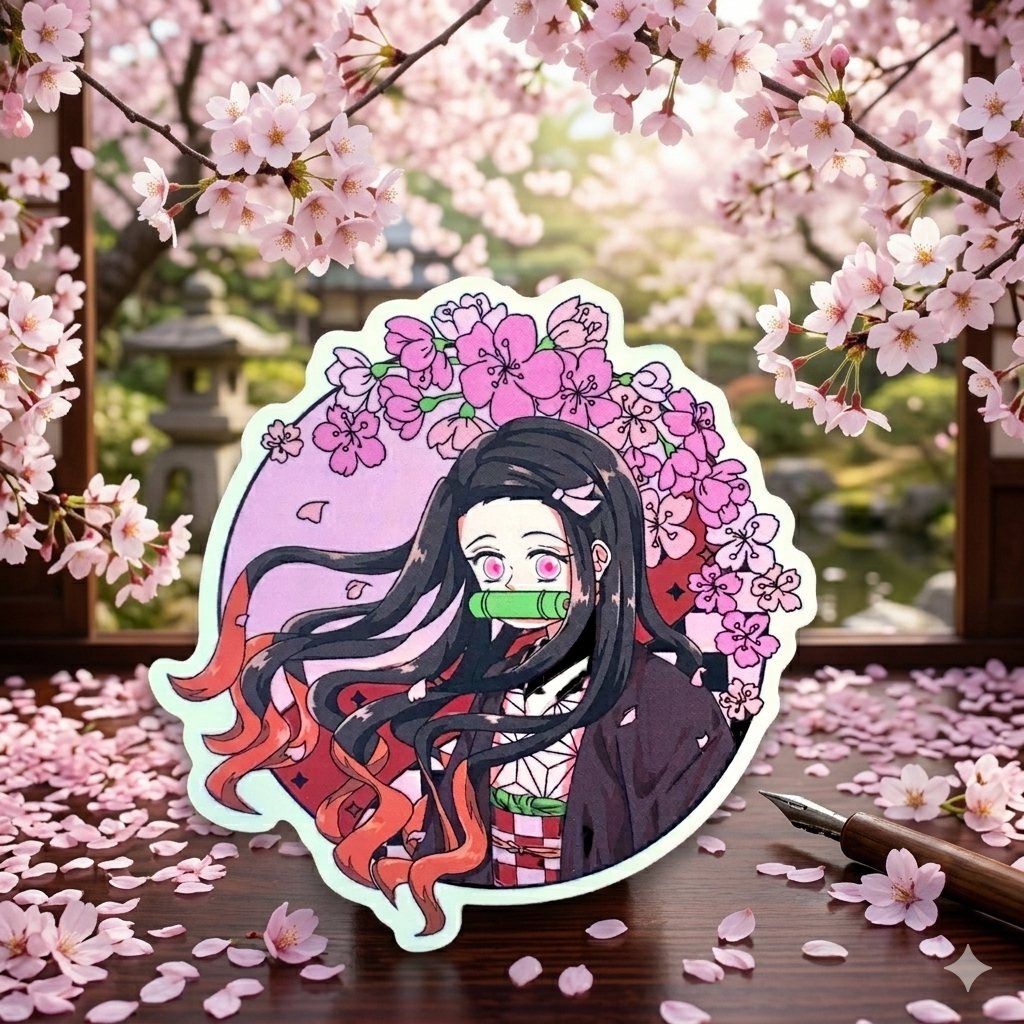 Nezuko Kamado Sticker  - Demon Slayer  inspired