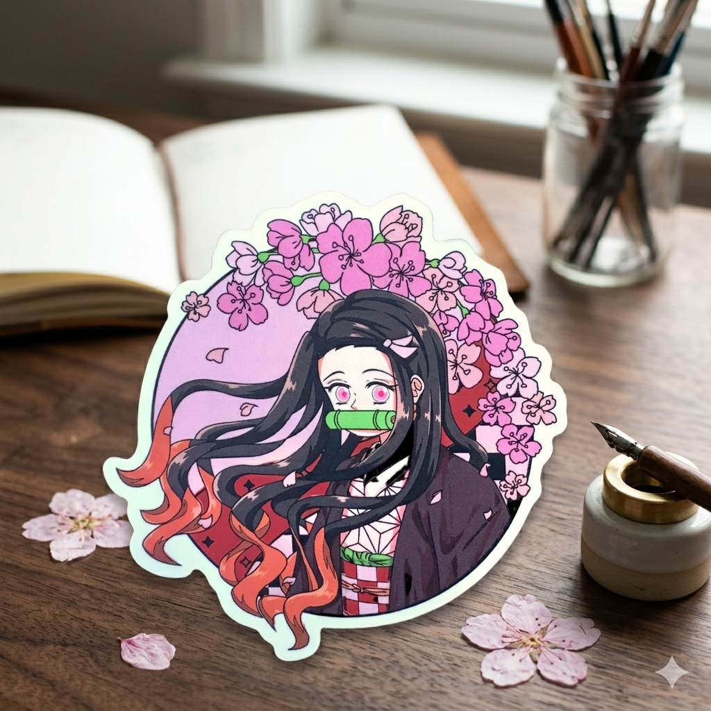 Nezuko Kamado Sticker  - Demon Slayer  inspired