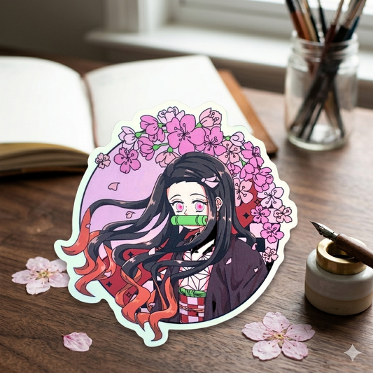 Nezuko Kamado Sticker  - Demon Slayer  inspired