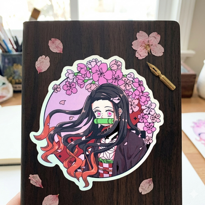 Nezuko Kamado Sticker  - Demon Slayer  inspired