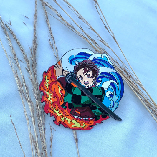 Tanjiro Kamado Enamel Pin - Demon Slayer inspired