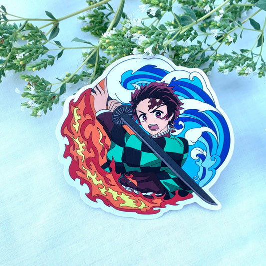 Tanjiro Kamado Sticker - Demon Slayer inspired