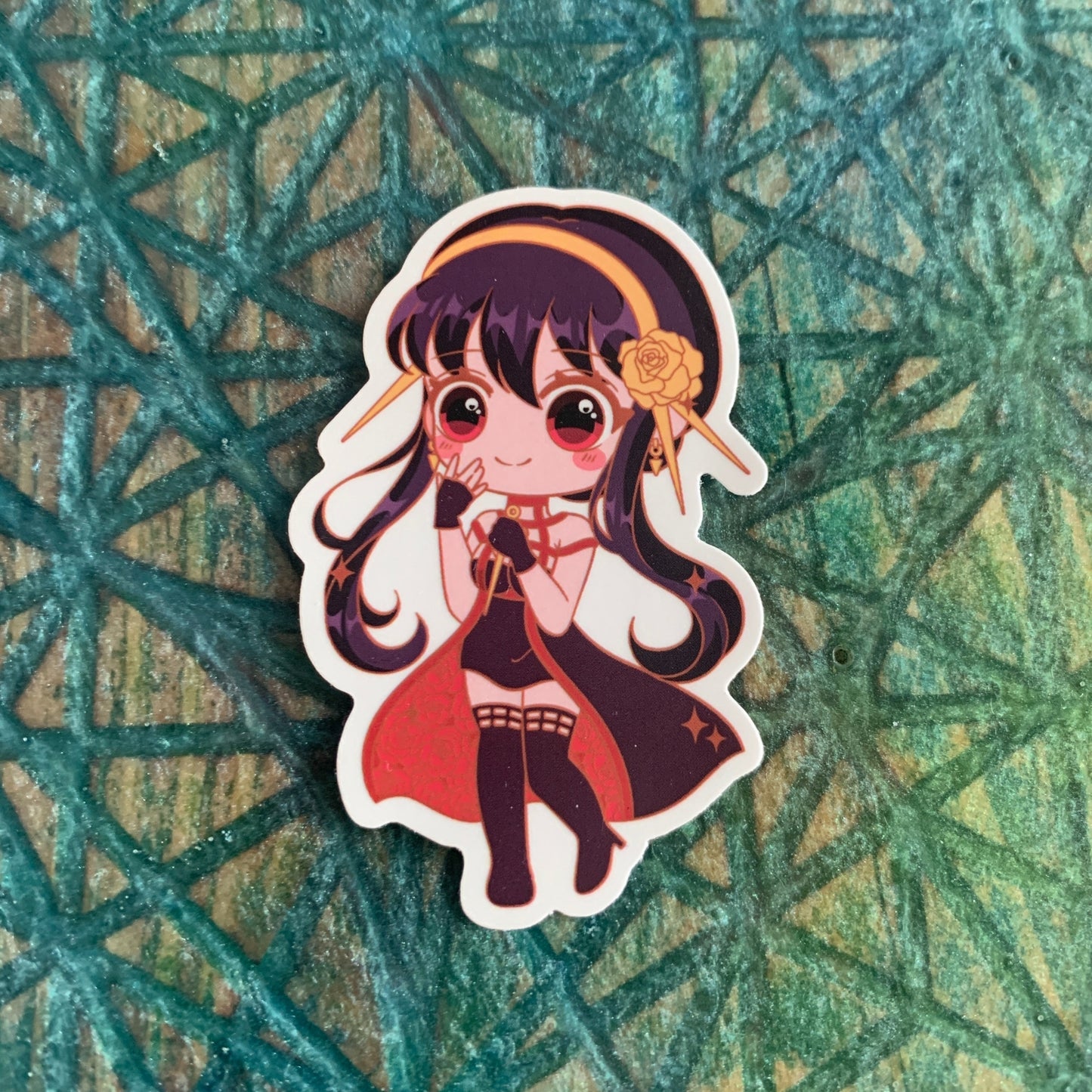 Set of 3 Spy X Family Stickers: Yor & Loid Forger - Anya - chibi Yor