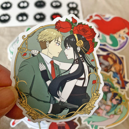 Yor Forger & Loid Forger Sticker - Spy X Family inspired