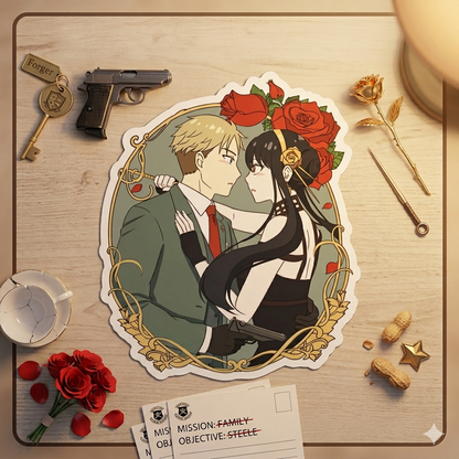 Yor Forger & Loid Forger Sticker - Spy X Family inspired