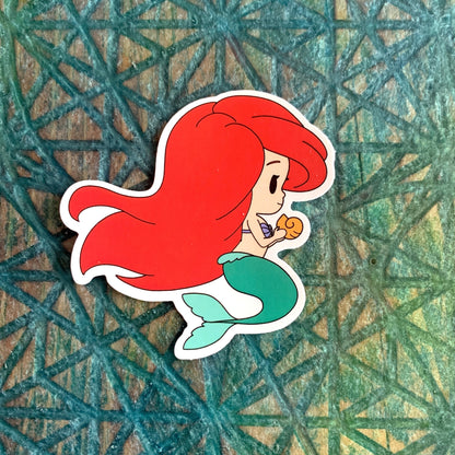 Chibi Ariel, the Little Mermaid Sticker