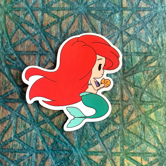 Chibi Ariel, the Little Mermaid Sticker