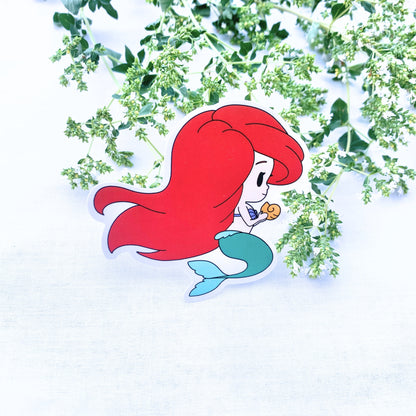 Chibi Ariel, the Little Mermaid Sticker